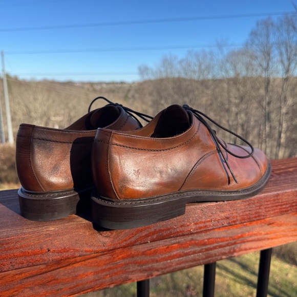 Frye Paul Bal Oxford 10.5 D • Saddle Leather Cap Toe • Goodyear Welt - Picture 6 of 10